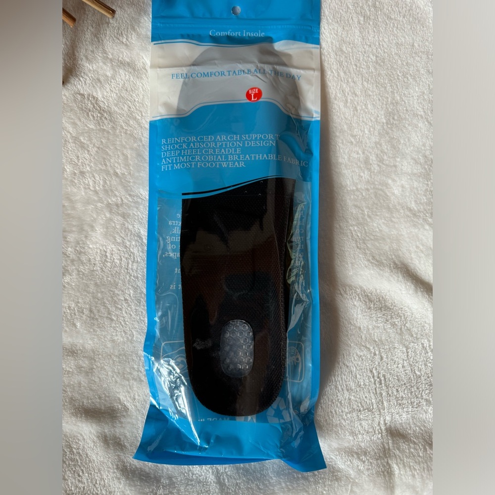 Removable Replacement Comfort Shoe Insoles Support Mens Sz Large NWT